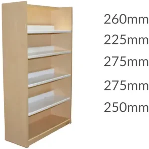 Universal Library Shelving 1500 Plinth 4flat&base