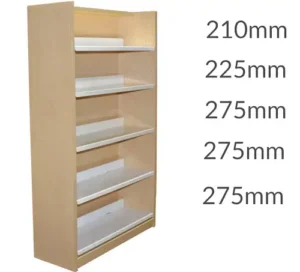 Universal Library Shelving 1500 Plinth 5flat