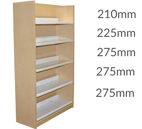 Universal Library Shelving 1500 Plinth 5flat
