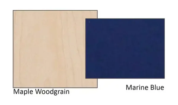 Woodgrain And Marine Blue