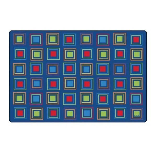 0032 Primary Squares Classroom Premium Mat
