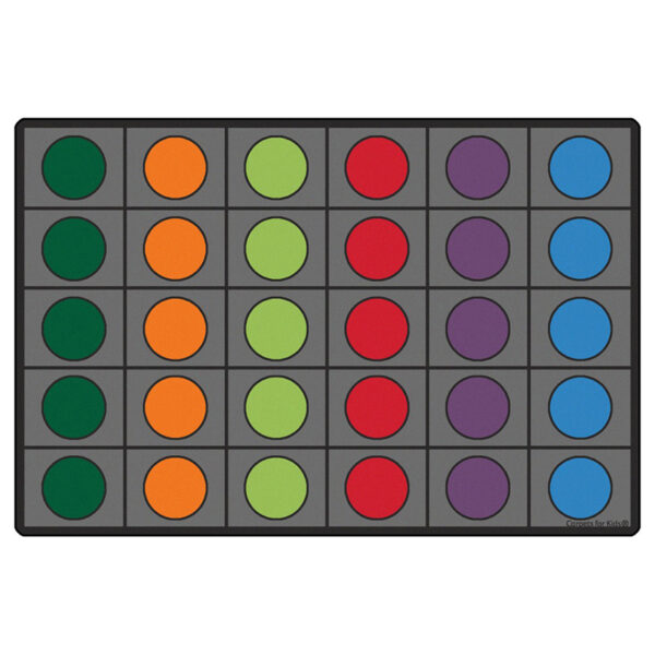 Education Classroom Seating Circle Grey Carpet