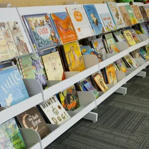 5 bay picture book shelving