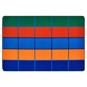 7273 Colour Blocks Value Classroom Library Seating Rug