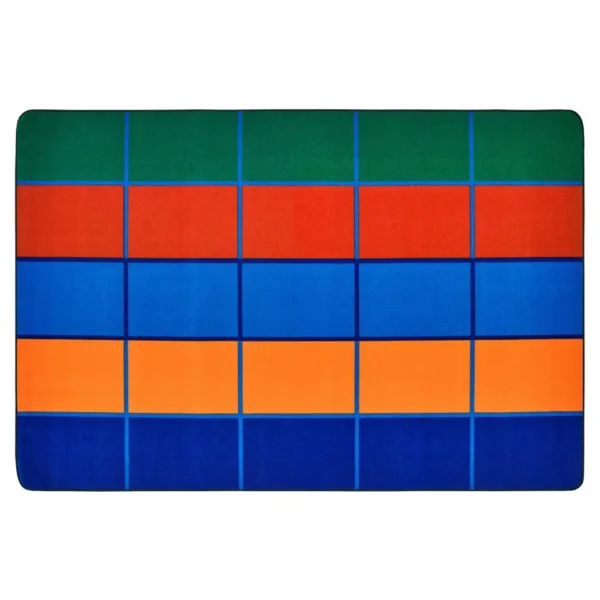 7273 Colour Blocks Value Classroom Library Seating Rug
