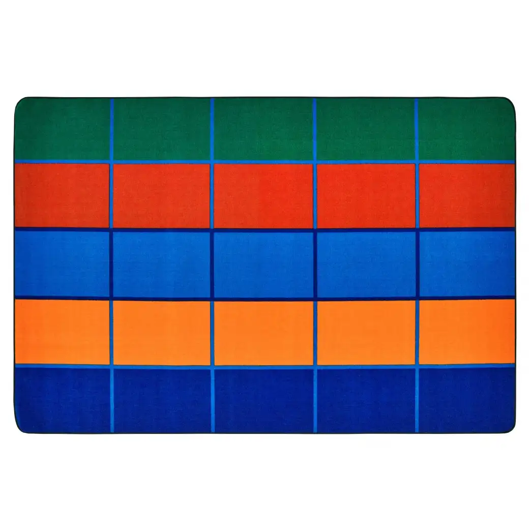 7273 Colour Blocks Value Classroom Library Seating Rug