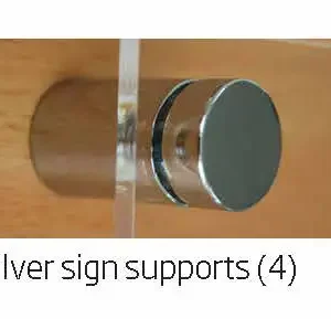 Silver Sign Supports
