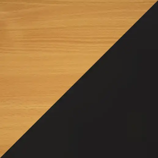 Beech Top With Black Powdercoat Base