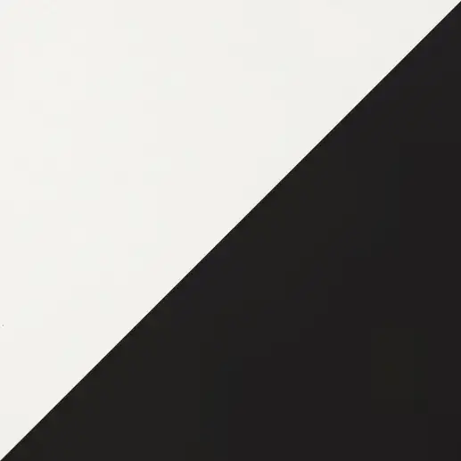 Natural White Top With Black Powdercoat Base