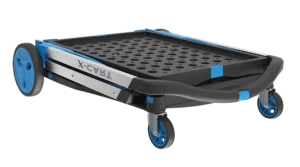 V Cart Folded With Wheels.