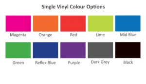 Single Colour Vinyl Options