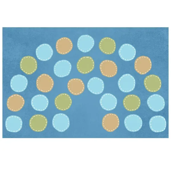 0023 Calming Colours Arch Seating Classroom Carpet