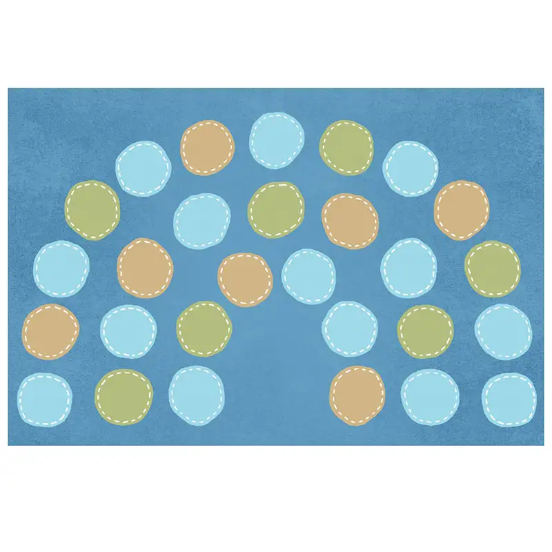 0023 Calming Colours Arch Seating Classroom Carpet