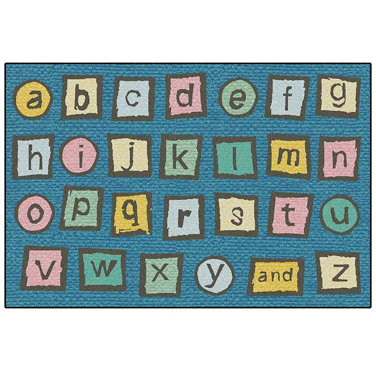 1737 Alphabet Blocks Valueplus Classroom Seating Rug