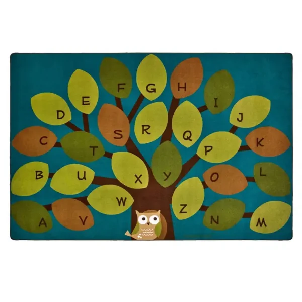 1738 Owl Phabet Tree Classroom Rug Xlarge