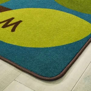 1738 Owl Phabet Tree Classroom Rug Xlarge Close Up