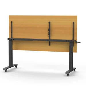 Boost Crank Flip Top Table Black Frame Beech Top Storage