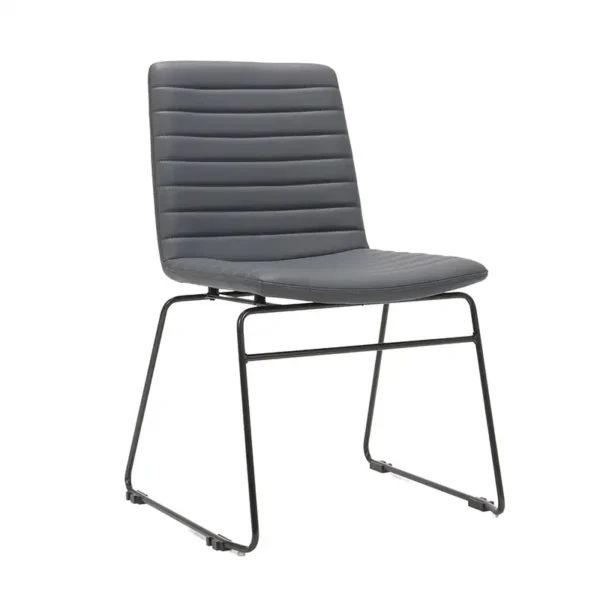 6749 Pixel4leg Visitor Chair Frenchnavypu Blackbase