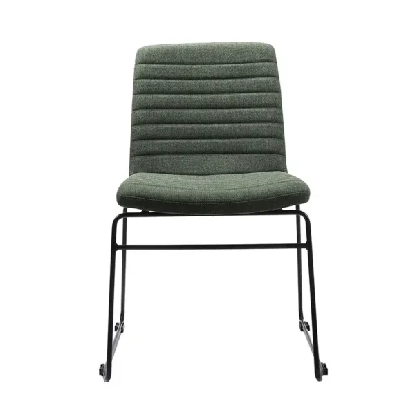 6749 Pixel4leg Visitor Chair Olivefabric Blackbase
